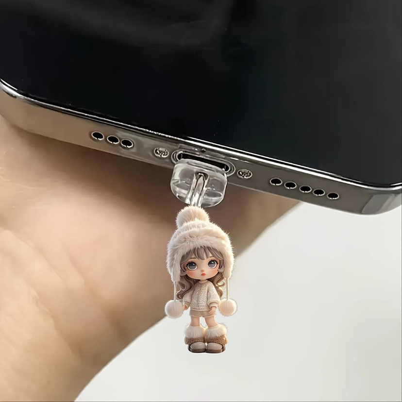 Phone Accessories For Teens - Dog Dust Plug Cartoon Phone Accessory