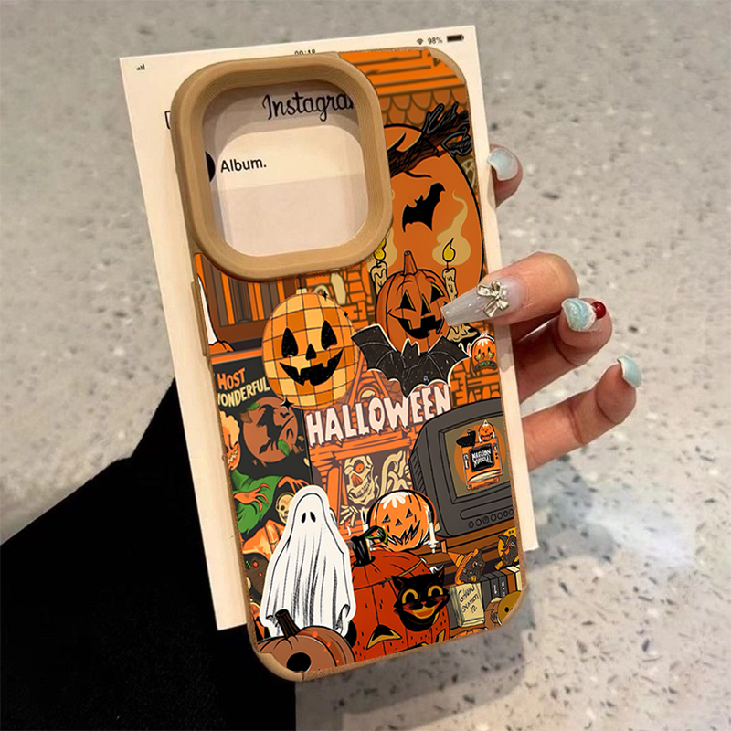 X Phone Accessories - Halloween Pumpkin Type Ghost Phone Case