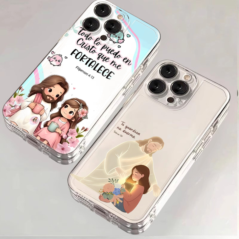 X Phone Accessories - Cartoon Jesus And Me Bible Verse