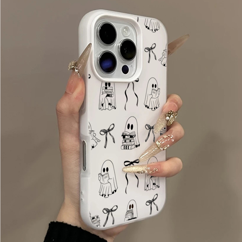 X Phone Accessories - Cute Halloween Book Ghost Bow Phone