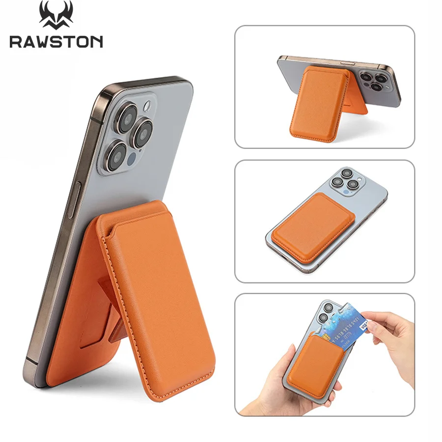 Phone Accessories And Gadget - Kickstand Magnetic Leather Wallet Case for