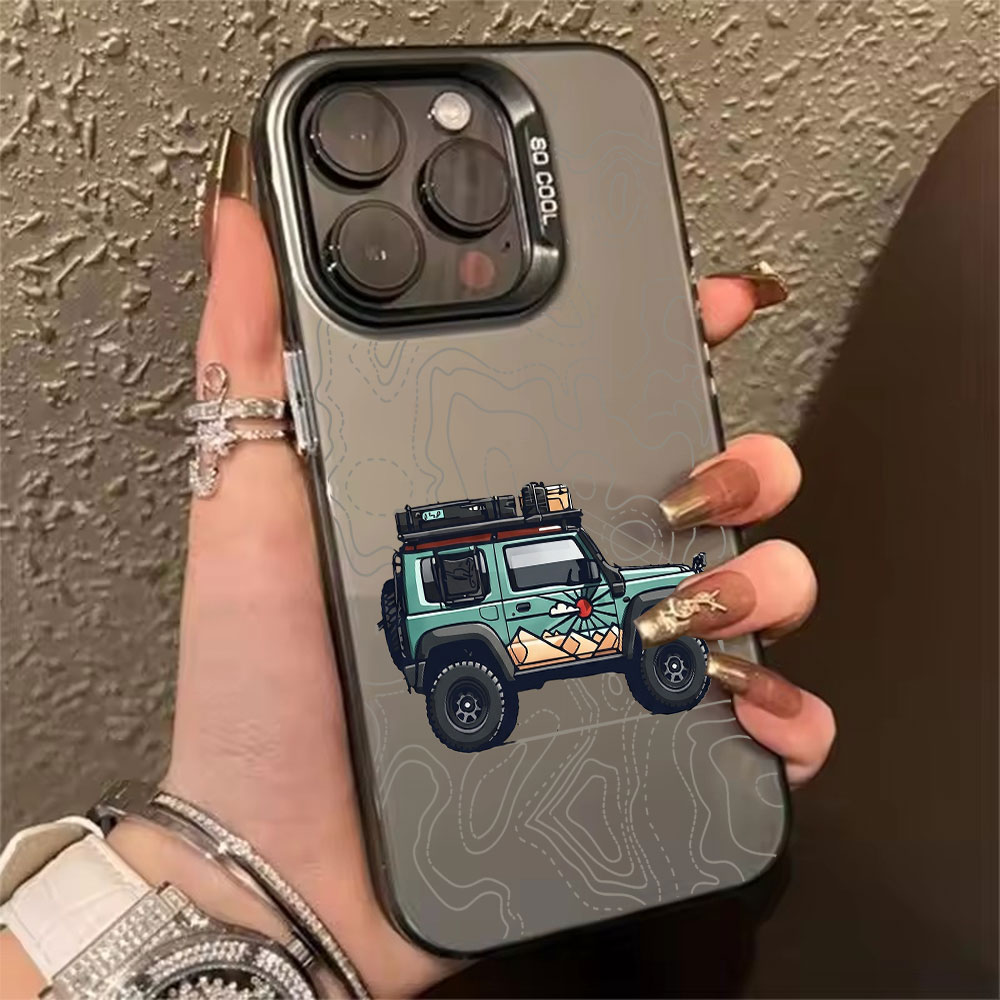 X Phone Accessories - Simple Car Pattern Phone Case For