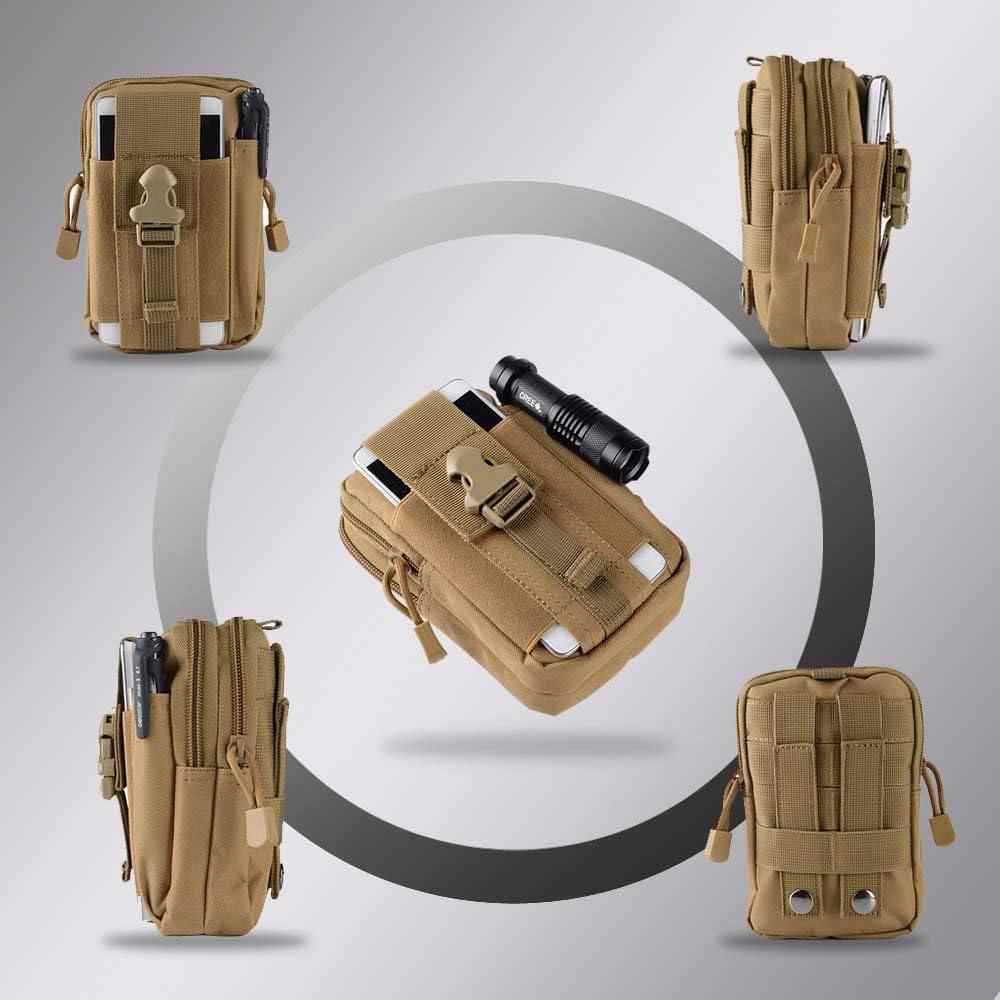 Tactical Molle Belt Pouch Mili - Phone Accessories Organizer 评论和价格