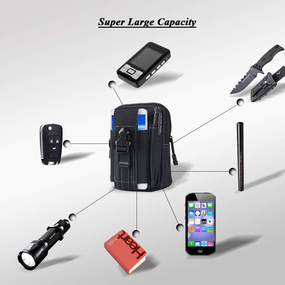 Tactical Molle Belt Pouch Mili - Phone Accessories Organizer 评论和价格