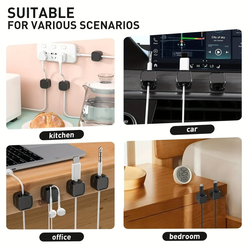36/16/8/3 PCS Magnetic Cable C - Cable Organizer Magnetic 评论和价格