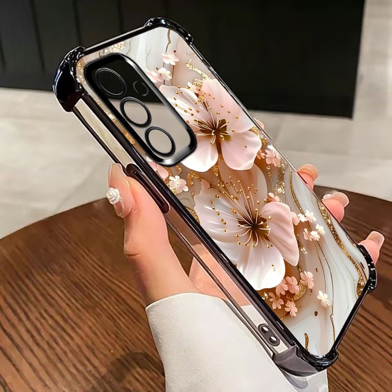 Electroplated Flower Clear Pho - Phone Case Clear 评论和价格