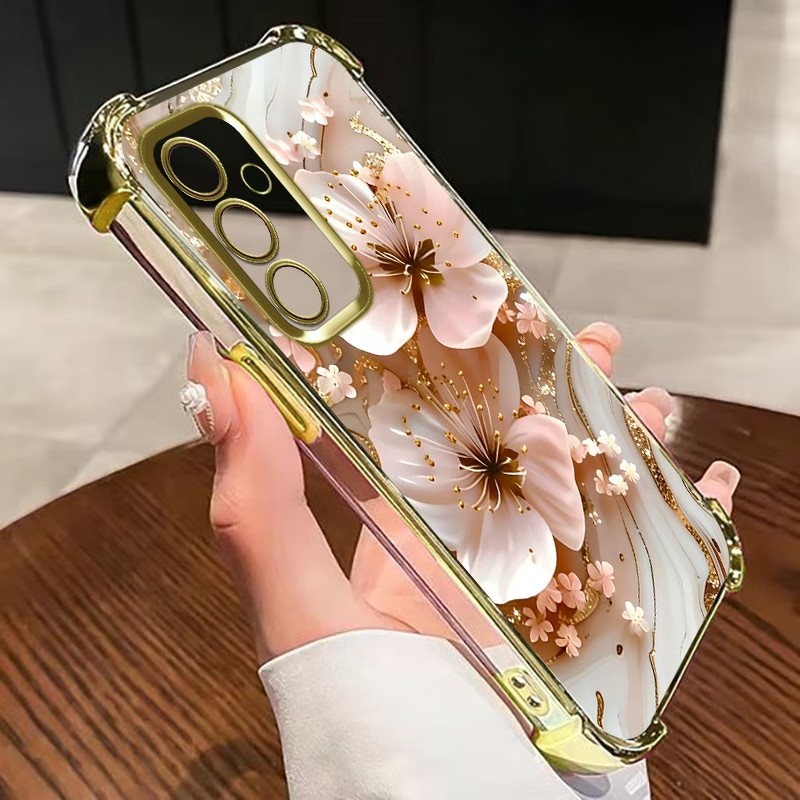 Electroplated Flower Clear Pho - Phone Case Clear 评论和价格