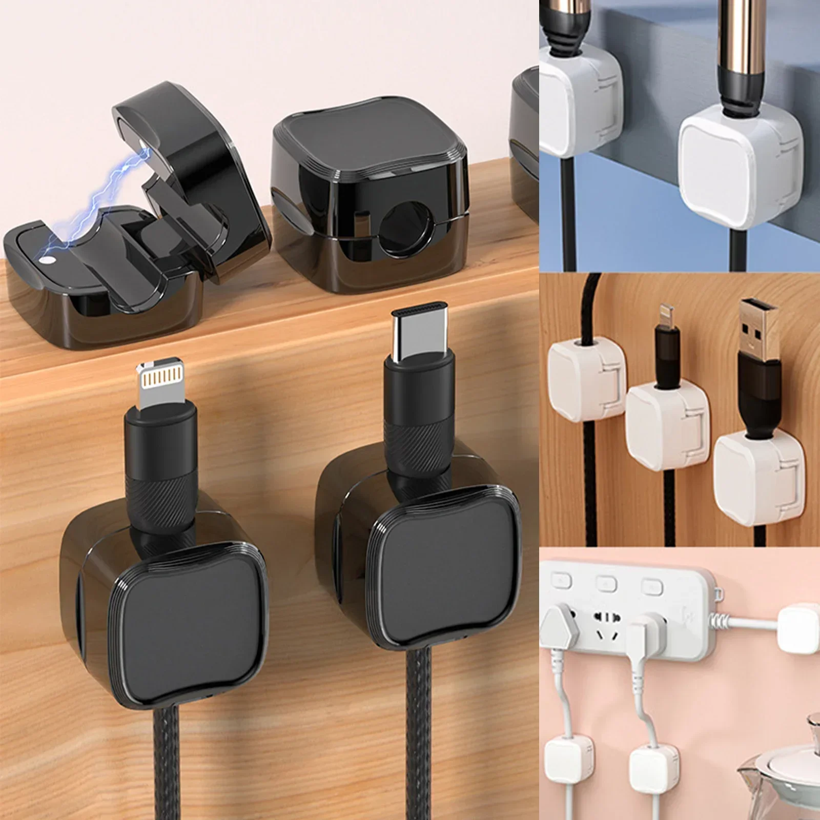6/12/24PCS Magnetic Cable Orga - Cable Organizer Magnetic 评论和价格
