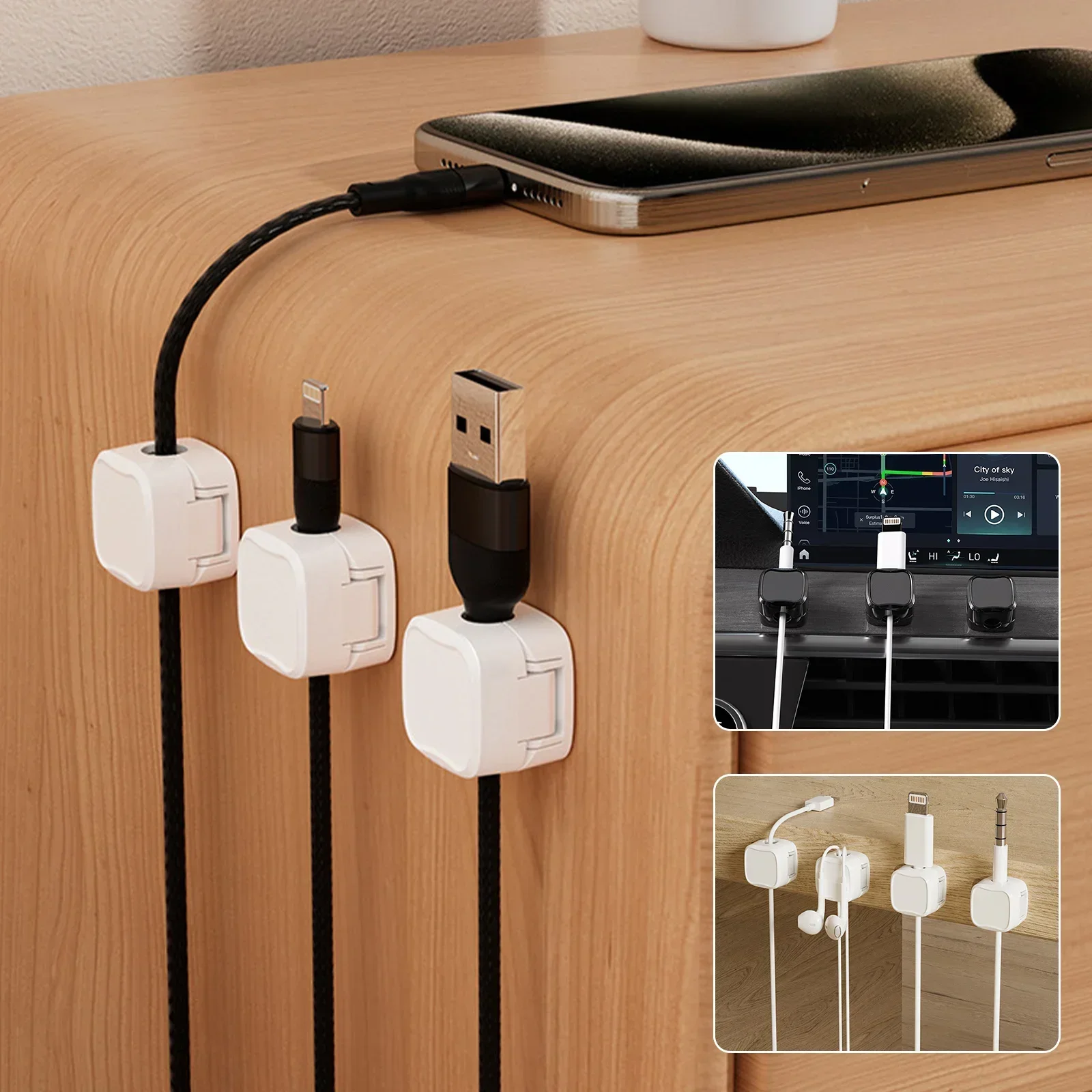 6/12/24PCS Magnetic Cable Orga - Cable Organizer Magnetic 评论和价格
