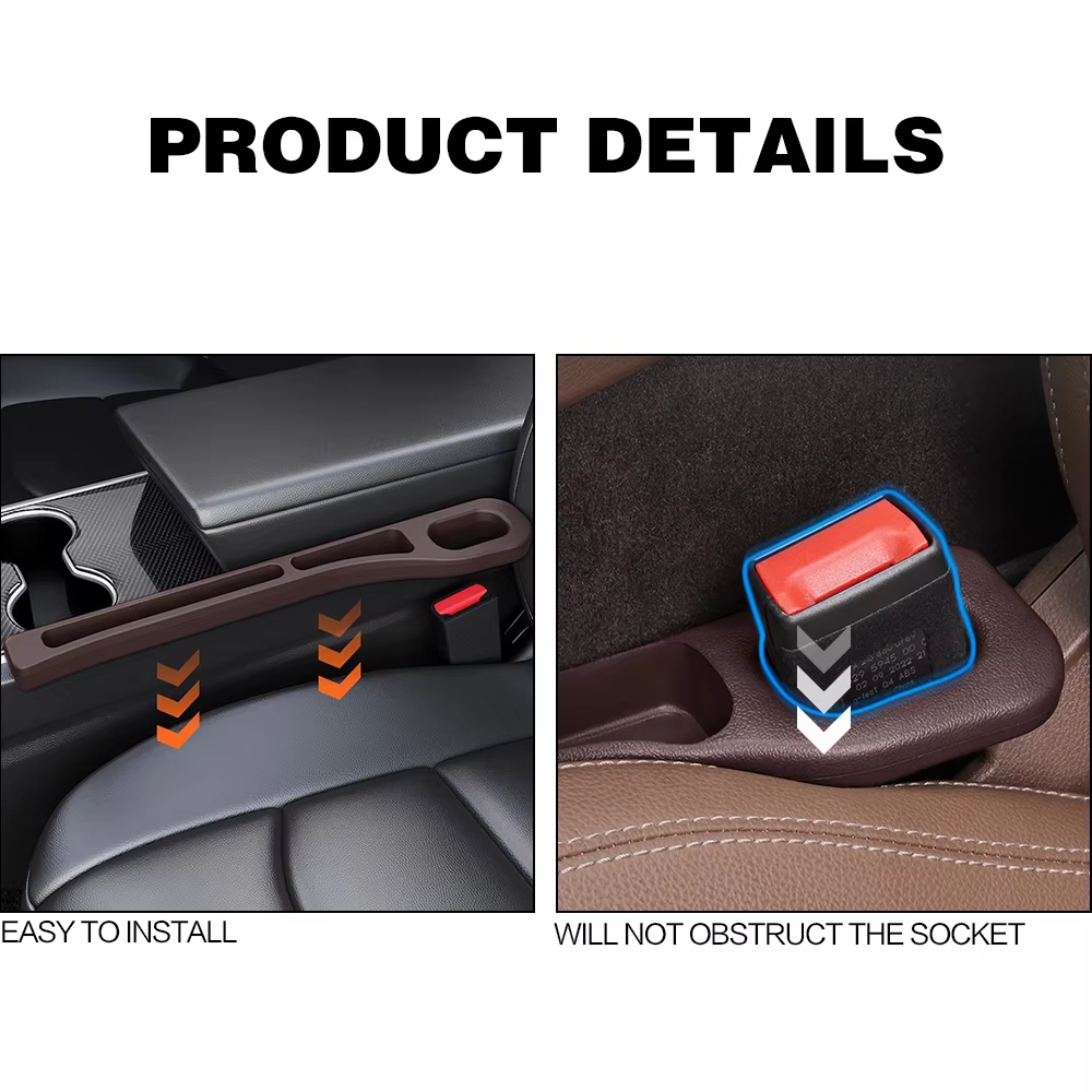 2pcs Universal Car Seat Gap Fi - Phone Accessories Organizer 评论和价格