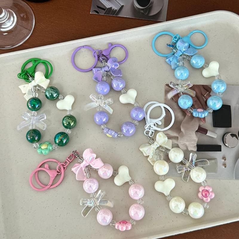 NEW Candy Color Heart Bow Bead - Phone Accessories For Teens 评论和价格