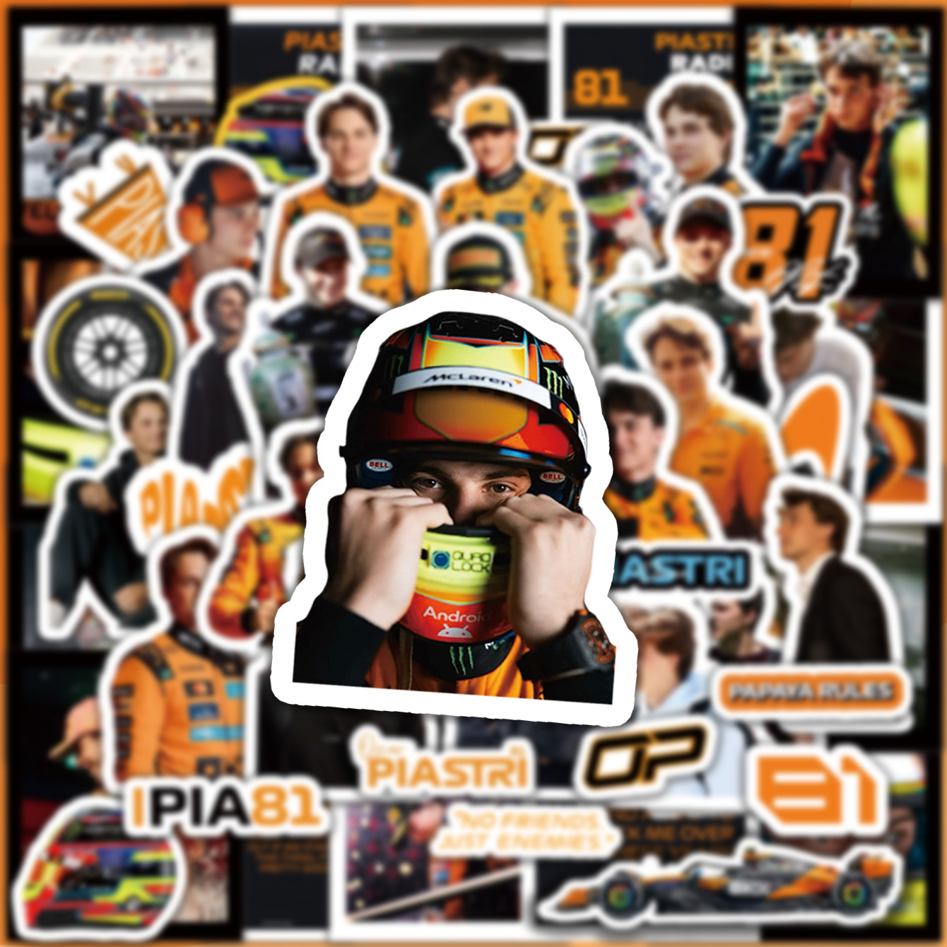 5-6 Sheets F1 Stickers, Norris - Phone Accessories Quotes 评论和价格