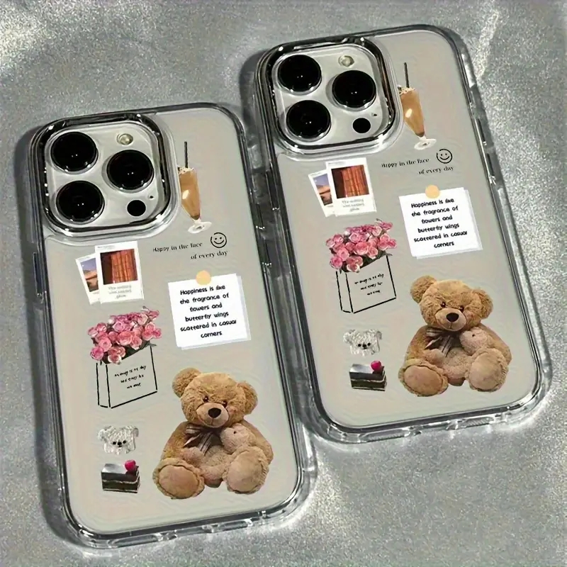 Collage Teddy Bear Rose Flower - X Phone Accessories 评论和价格