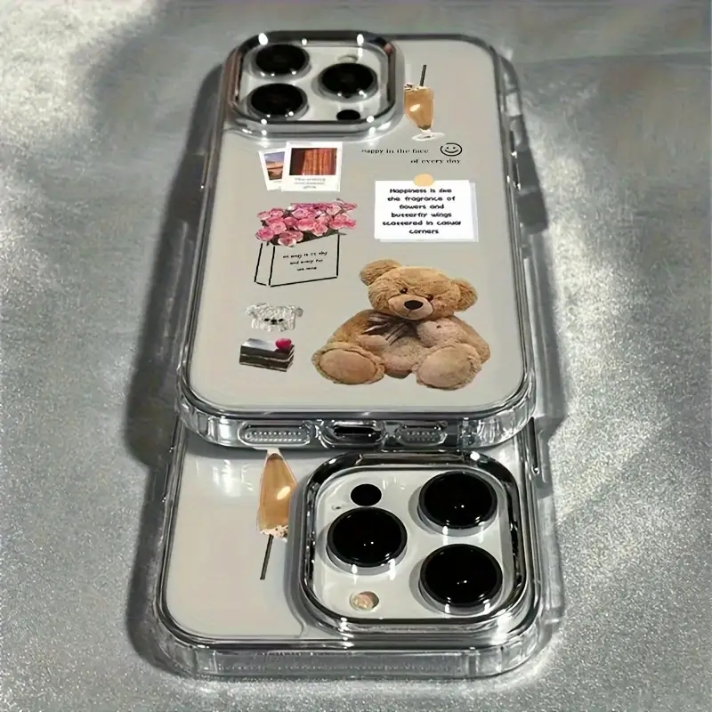 Collage Teddy Bear Rose Flower - X Phone Accessories 评论和价格