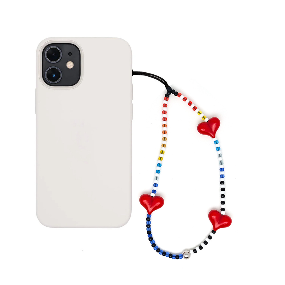 HERLOOK Y2K Beaded Heart Phone - Phone Accessories For Teens 评论和价格