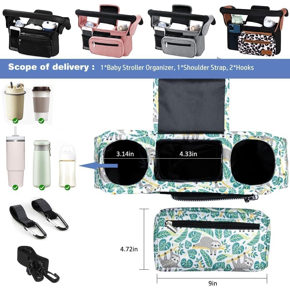 Stroller Caddy Organizer With  - Phone Accessories Organizer 评论和价格