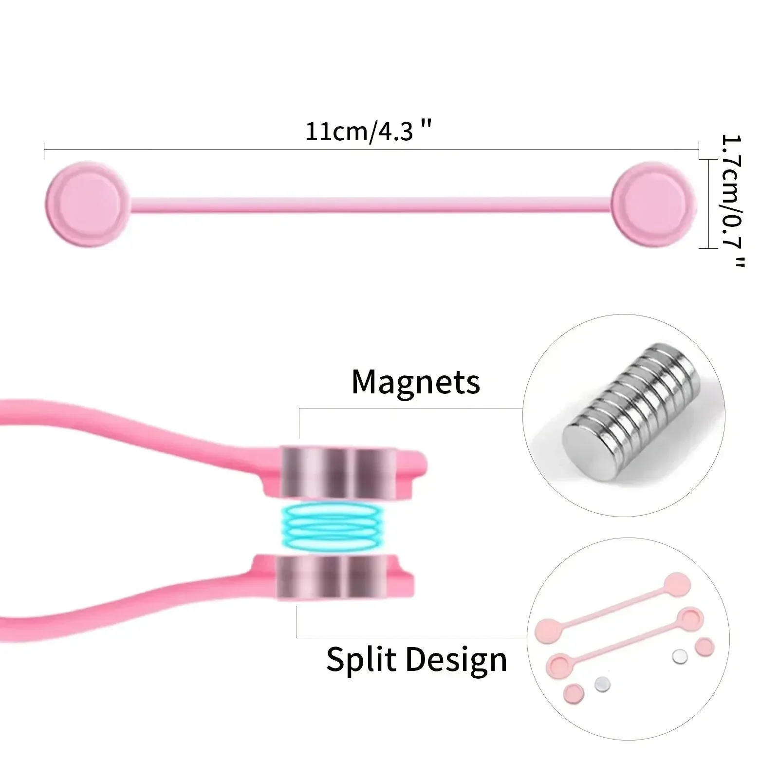 5/3/1PCS Silicone Magnetic Cab - Cable Organizer Magnetic 评论和价格