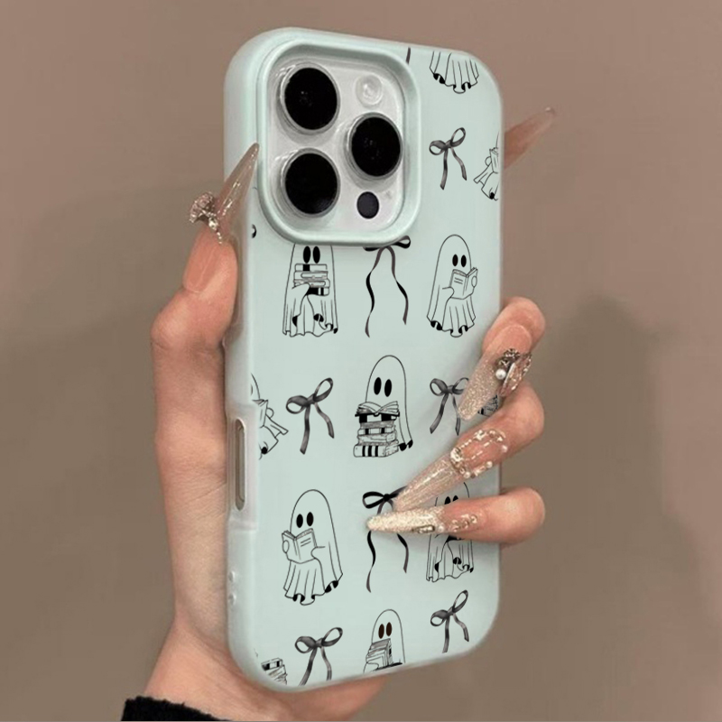 Cute Halloween Book Ghost Bow  - X Phone Accessories 评论和价格