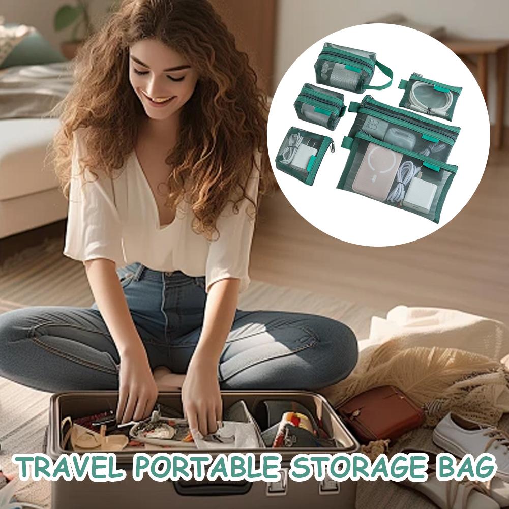 6Pcs Mesh Zipper Storage Bag S - Phone Accessories Organizer 评论和价格