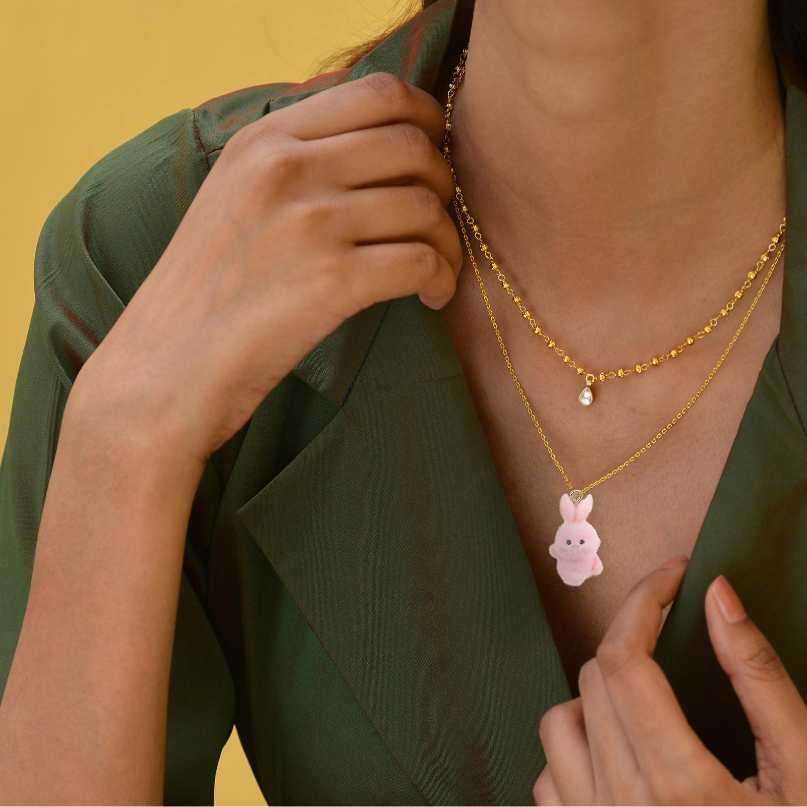5Pcs Flocking Bunny Pendant Ca - Phone Accessories For Teens 评论和价格