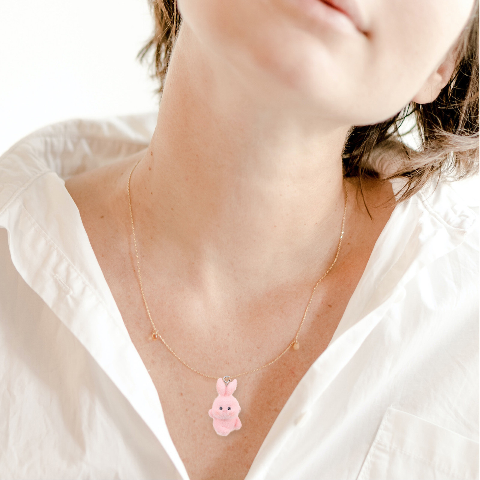 5Pcs Flocking Bunny Pendant Ca - Phone Accessories For Teens 评论和价格