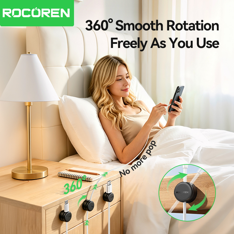 Rocoren Rotating Base Magnetic - Cable Organizer Magnetic 评论和价格
