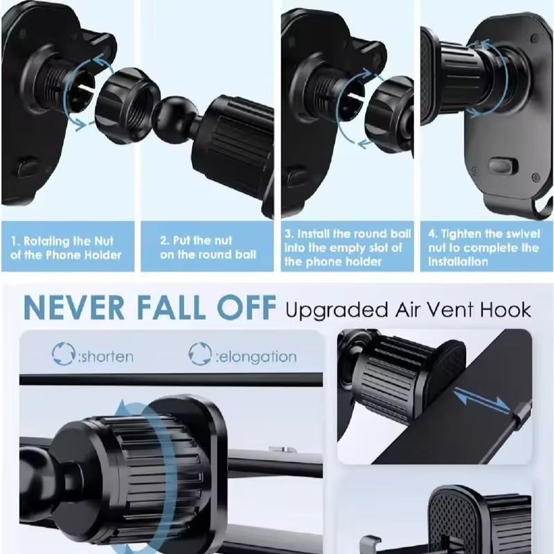 Universal Car Hook Base Phone  - Phone Accessories And Gadget 评论和价格