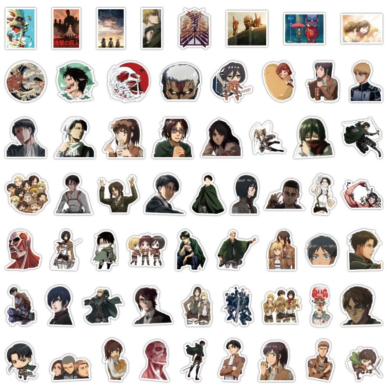 60Pcs Attack on Titan Anime St - Phone Accessories Quotes 评论和价格
