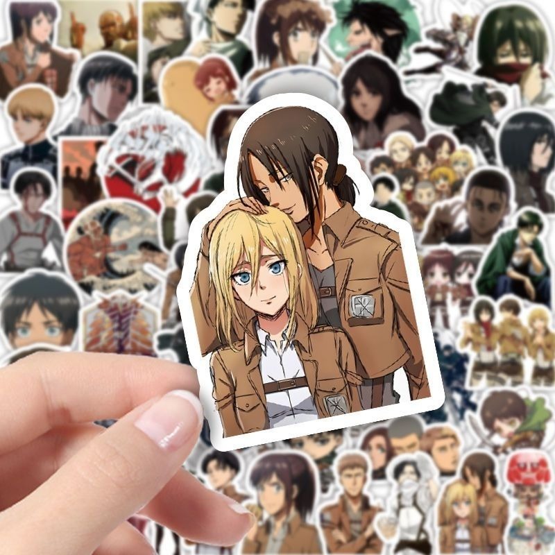 60Pcs Attack on Titan Anime St - Phone Accessories Quotes 评论和价格