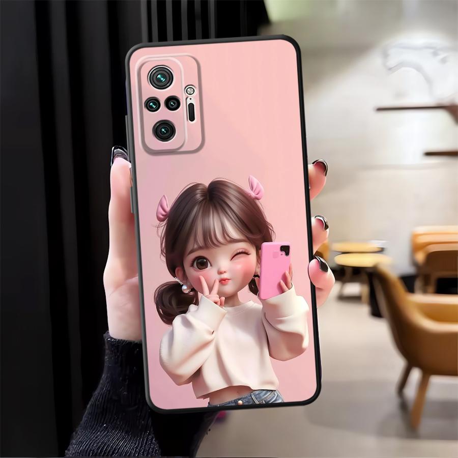 Cartoon Girl Pattern Funda Pho - X Phone Accessories 评论和价格