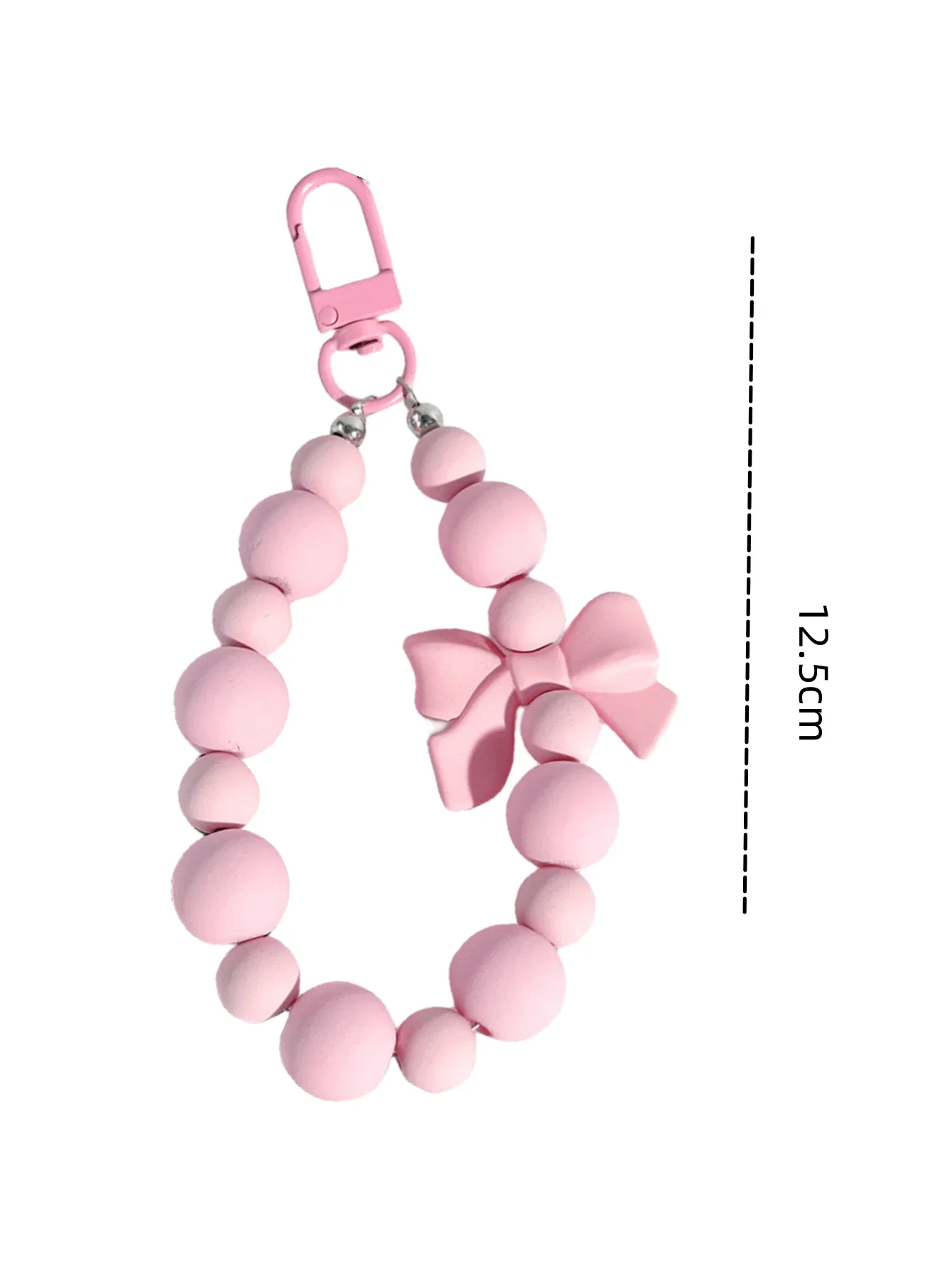1pc Pink Pearl Bow Keychain Mo - Phone Accessories For Teens 评论和价格