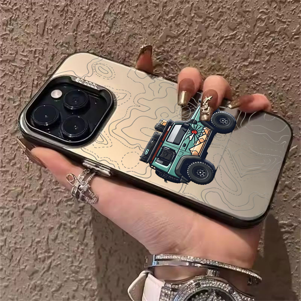Simple Car Pattern Phone Case  - X Phone Accessories 评论和价格