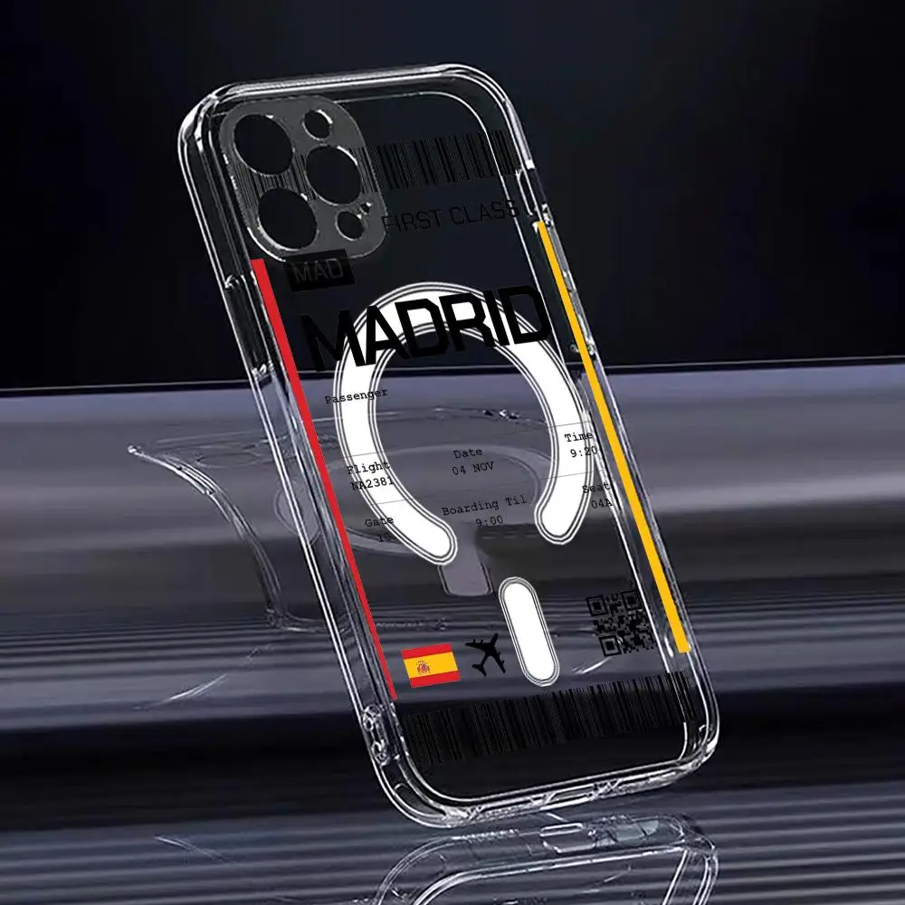 Travel Plane Ticket Spain Phon - Phone Case Clear 评论和价格