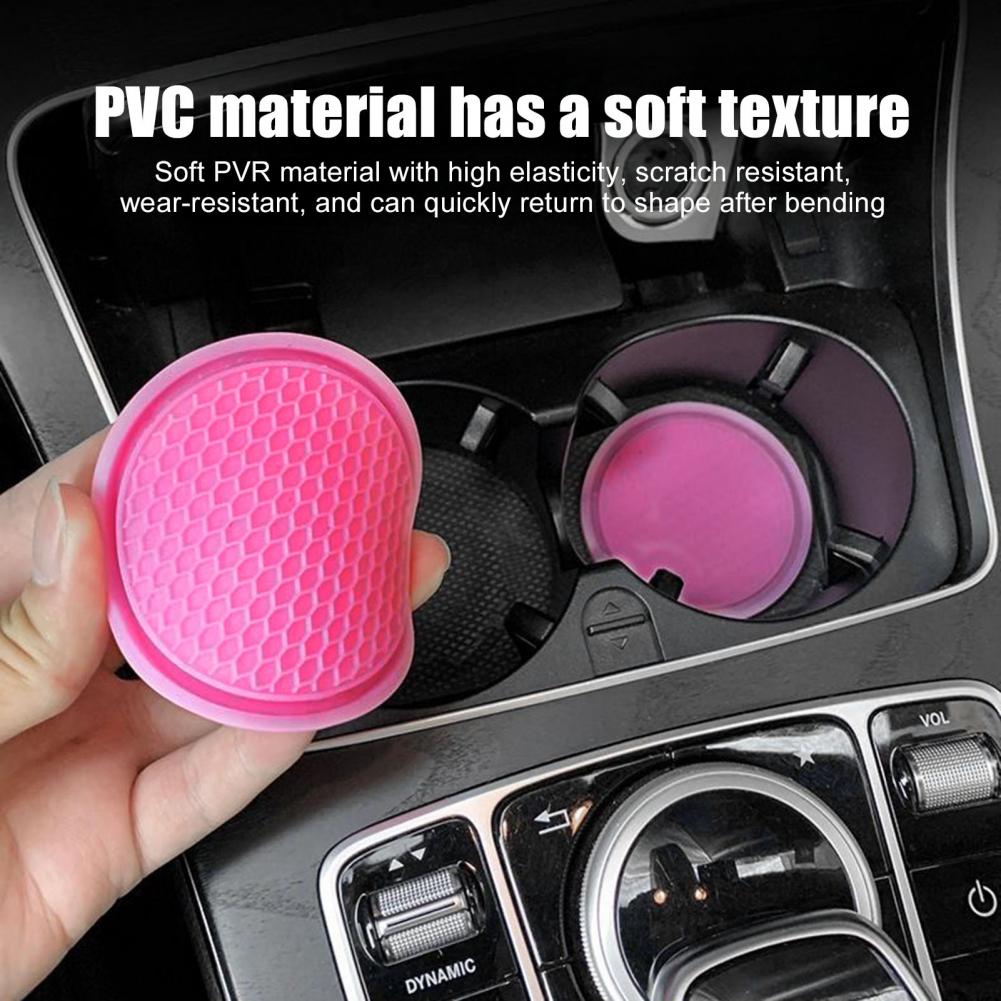 2Pcs Car Cup Holder PVC Anti-S - Phone Accessories Organizer 评论和价格