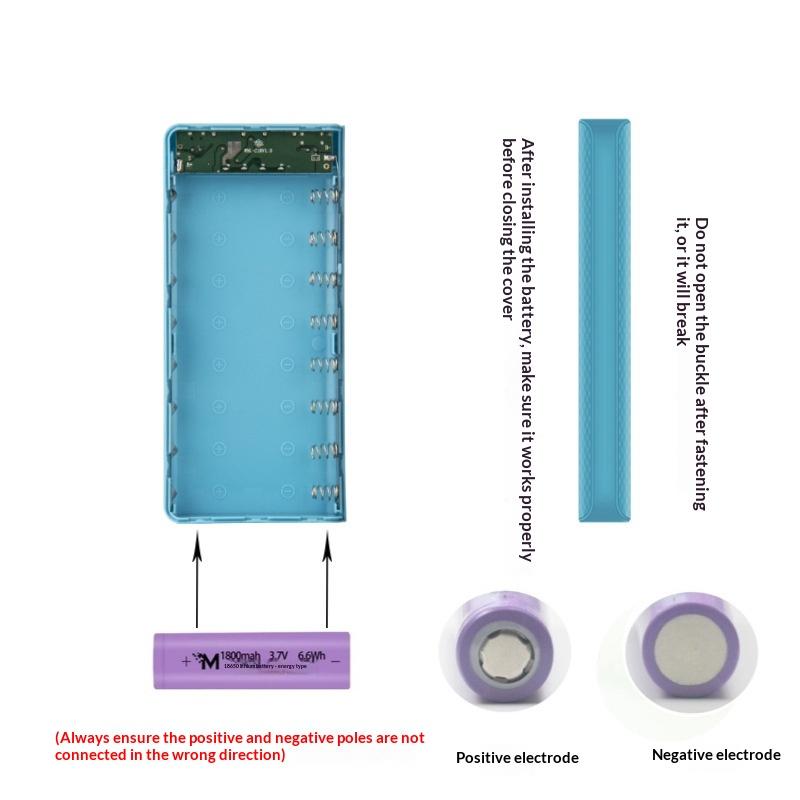 1pc DIY 8*18650 Battery Power  - Phone Accessories Organizer 评论和价格