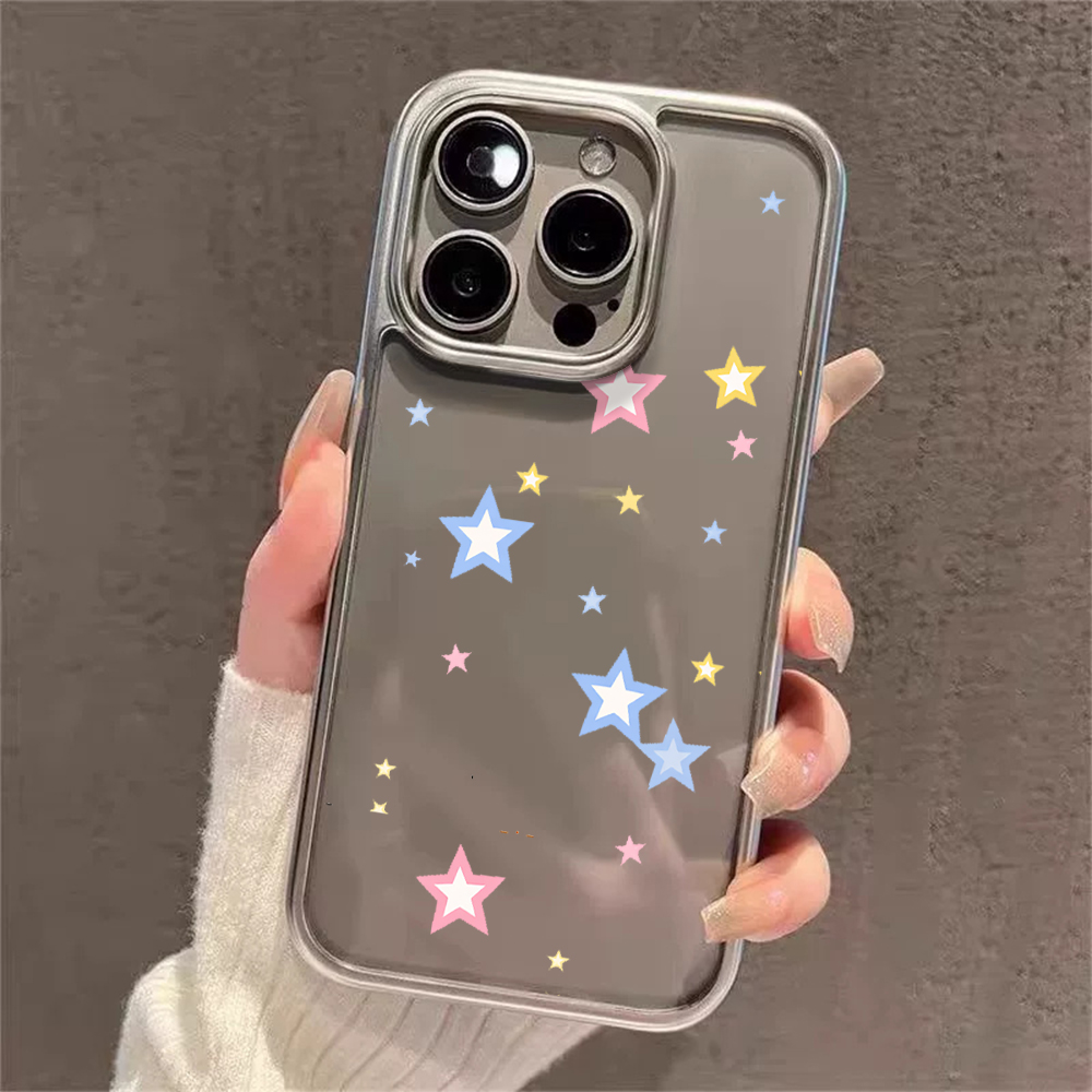 Y2K Stars Fashion Clear Cases  - Phone Case Clear 评论和价格