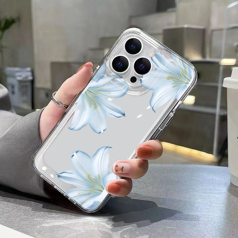 Fashion Exquisite White Lily F - Phone Case Clear 评论和价格