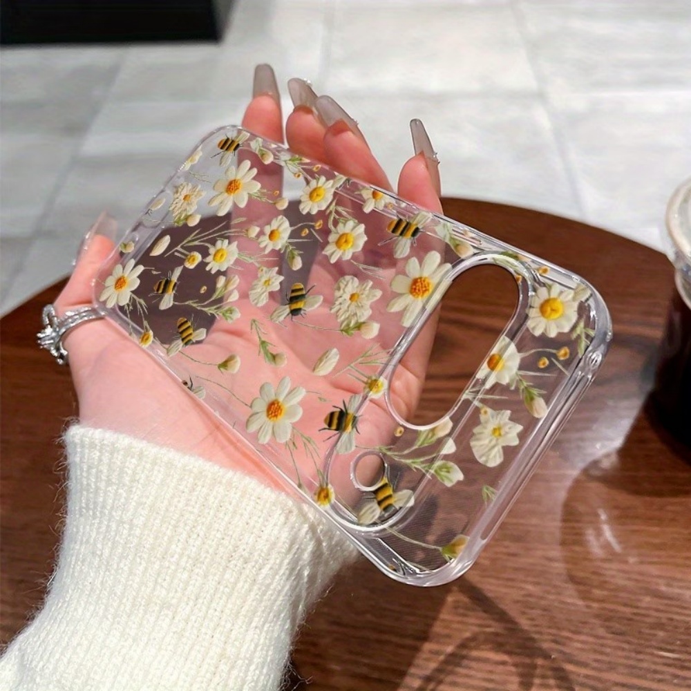 Cute Honeybee Flower Pattern S - Phone Case Clear 评论和价格