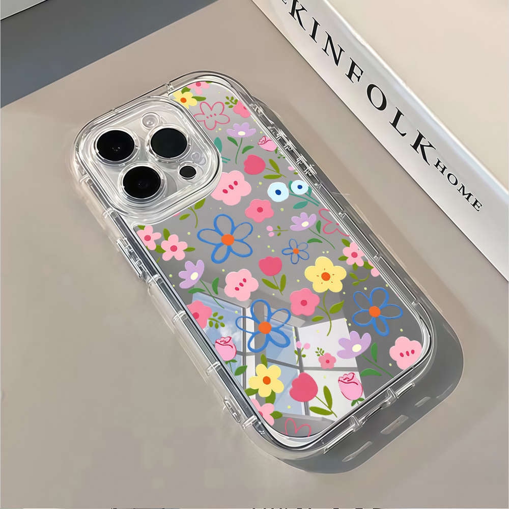 Korean Ins Style Floral Silver - X Phone Accessories 评论和价格