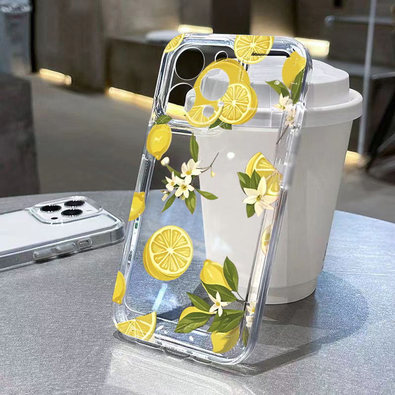 Summer Fruit Lemon Flower Clea - Phone Case Clear 评论和价格