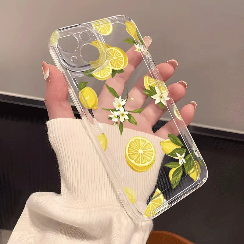 Summer Fruit Lemon Flower Clea - Phone Case Clear 评论和价格