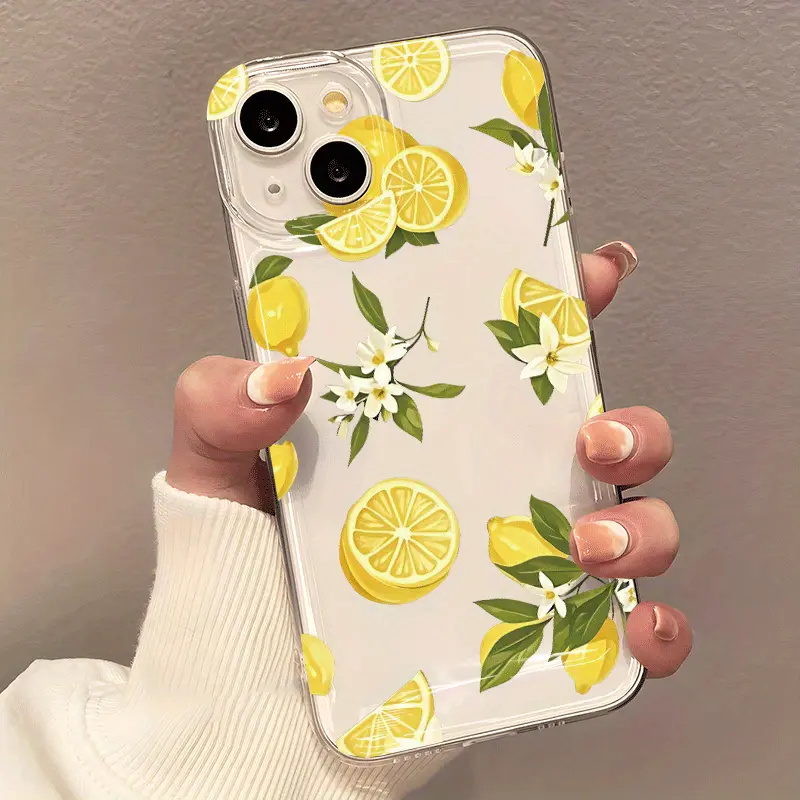 Summer Fruit Lemon Flower Clea - Phone Case Clear 评论和价格