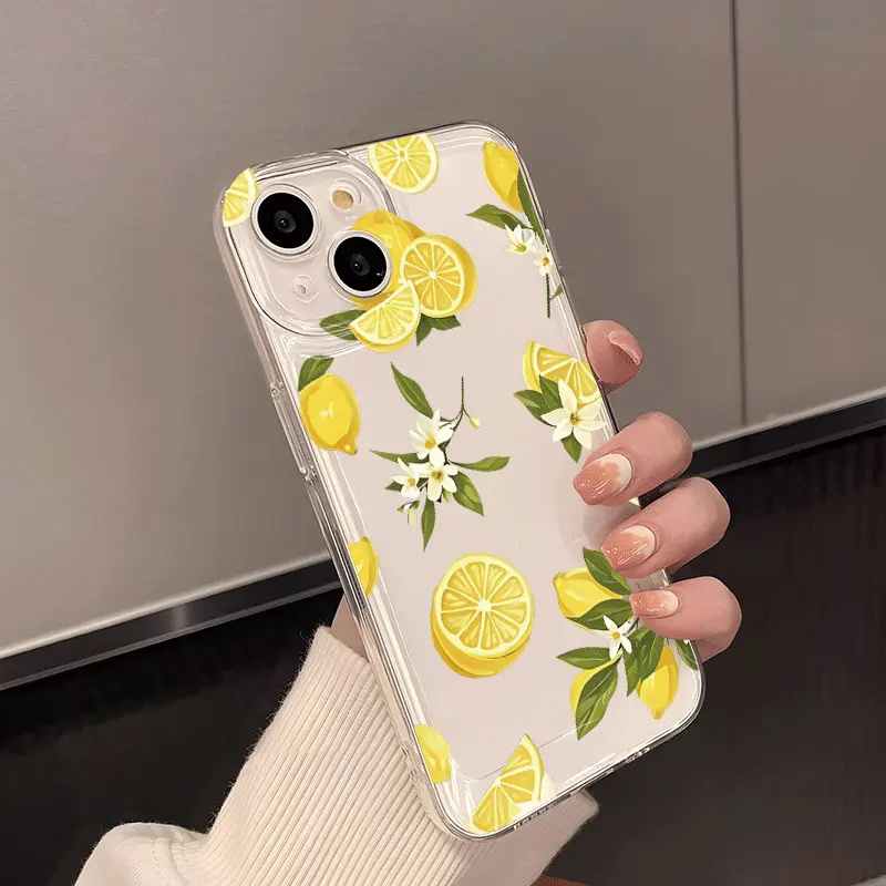 Summer Fruit Lemon Flower Clea - Phone Case Clear 评论和价格