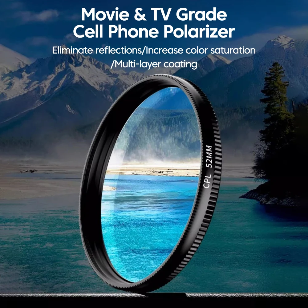 New 52mm CPL Mobile Phone Lens - Phone Accessories And Gadget 评论和价格
