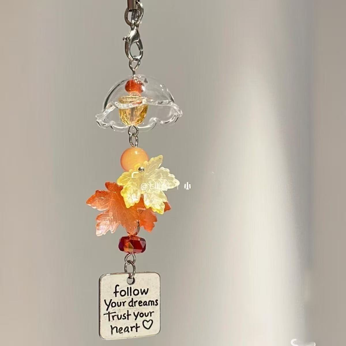 Maple Leaf Wind Chime Phone Ch - Phone Accessories For Teens 评论和价格