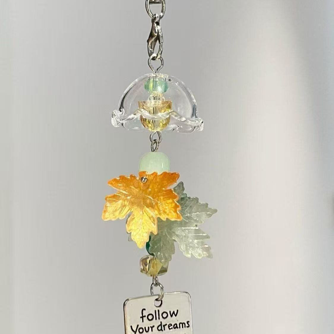 Maple Leaf Wind Chime Phone Ch - Phone Accessories For Teens 评论和价格