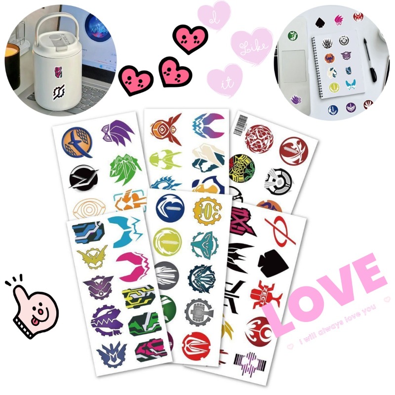 60 Sheets Kamen Rider Logo Sti - Phone Accessories Quotes 评论和价格