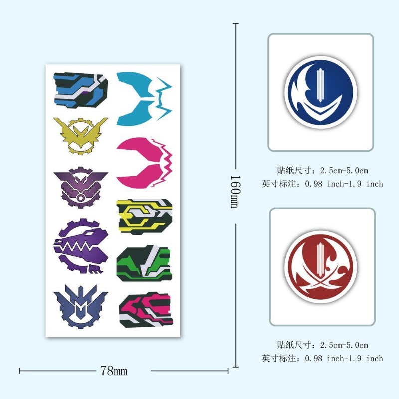 60 Sheets Kamen Rider Logo Sti - Phone Accessories Quotes 评论和价格